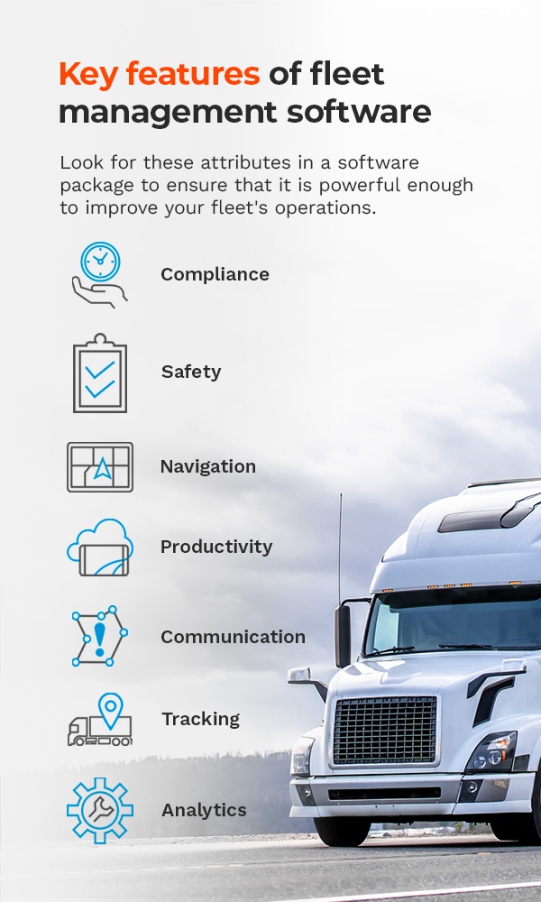 Key features of fleet management software