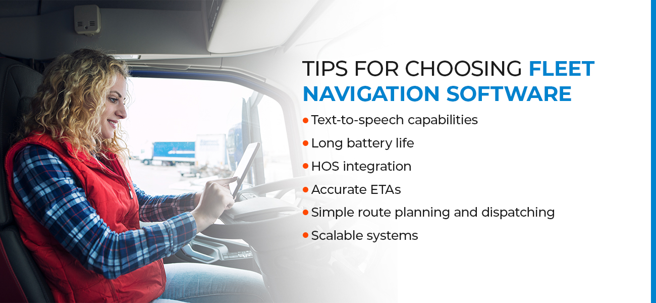 Tips for choosing fleet navigation software