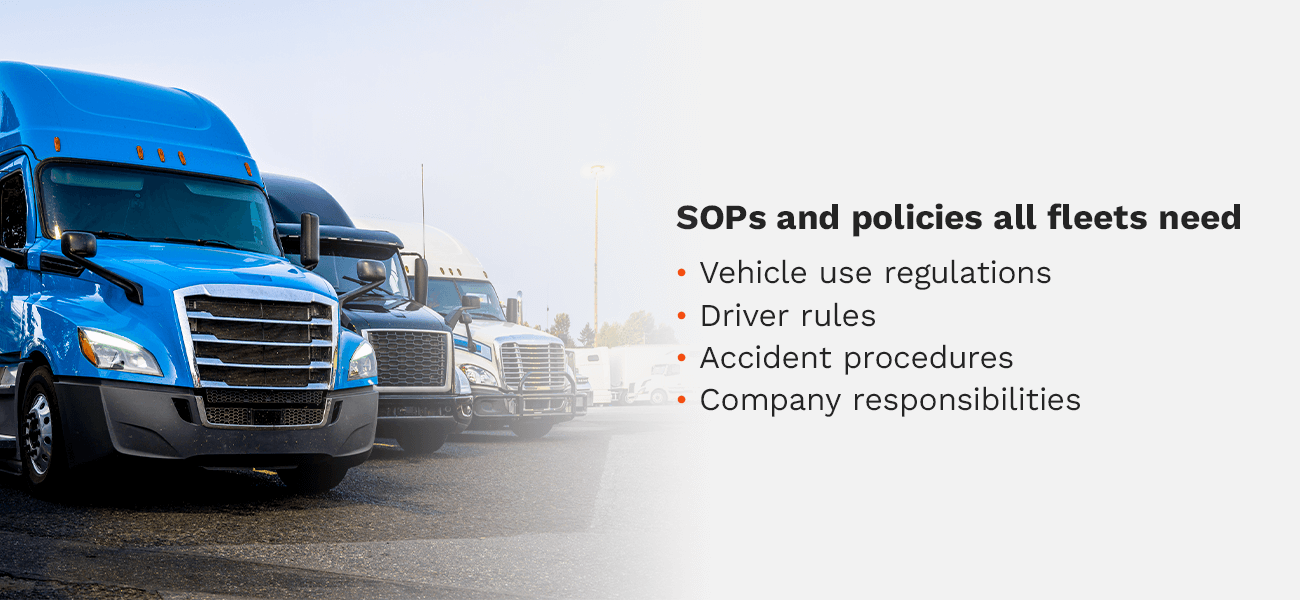 SOPs and policies all fleets need