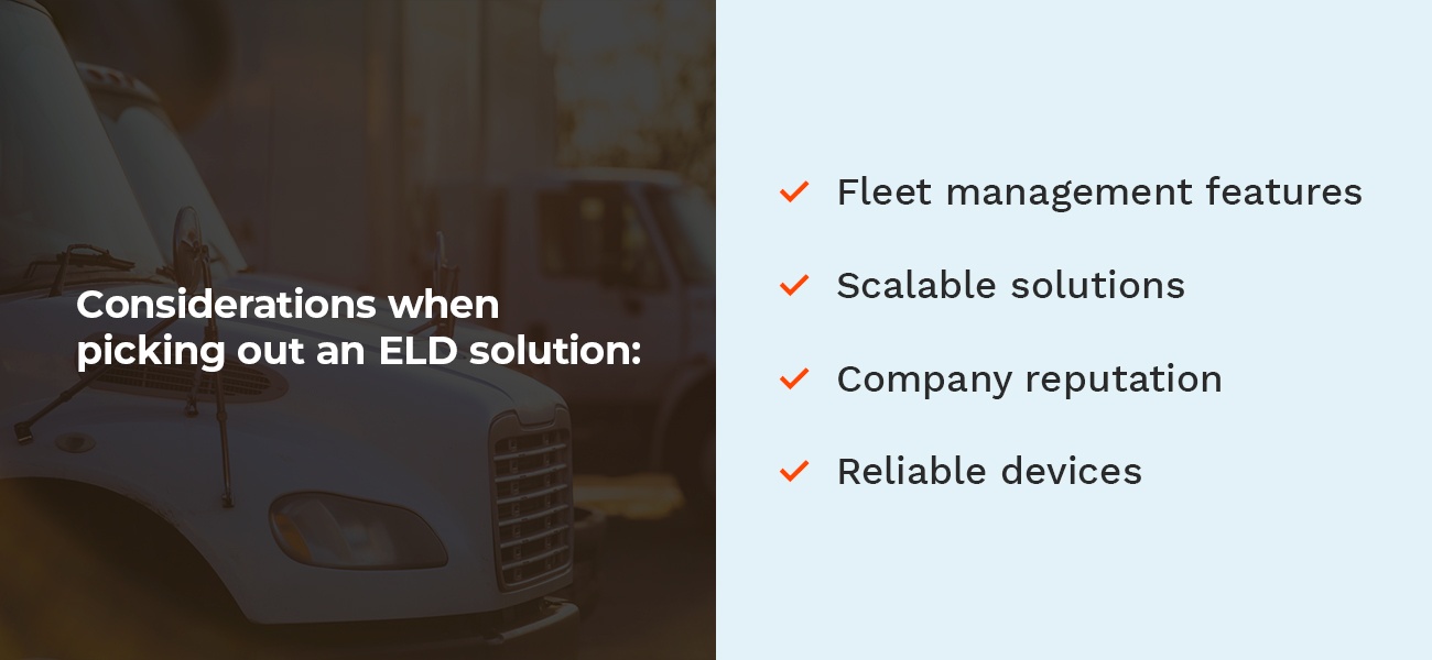 How to choose the right ELD solution for your fleet